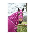 Supreme Products Dotty Fleece Hood for Horses Magical Mulberry