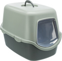 Trixie Be Eco Vico Litter Tray with Hood for Cats Anthracite/Grey-Green