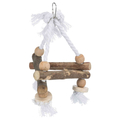 Trixie Bird Swing Natural Wood & Rope