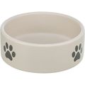 Trixie Bowl Paw Motif Dog Ceramic Bowl Light Grey/Grey