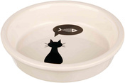 Trixie Cat White Ceramic Bowl