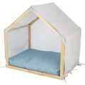 Trixie Cave Lias with Wooden Frame for Dogs Sand/Blue