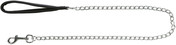 Trixie Chain Leash With Nylon Hand Loop Black