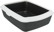 Trixie Classic Litter Tray for Cats Dark Grey/White