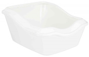Trixie Cleany Cat Litter Tray with Rim White