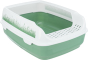 Trixie Delio Litter Tray with Rim for Cats Green/White