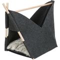 Trixie Elfie Cave Dog Bed Felt With Cushion Soft Edition Anthracite