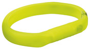 Trixie Flash Light Band USB Silicone Dog Collar Green