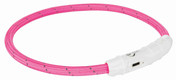 Trixie Flash Light Ring USB Dog Visibility Pink