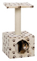 Trixie Junior Zamora Scratching Post Beige with Paw Prints for Cats