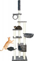 Trixie Madrid Scratching Post Floor to Ceiling for Cats Platinum Grey