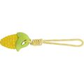 Trixie Maize Cob on Rope Dog Toy