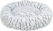 Trixie Mila Bed Round Plush For Dogs White & Grey