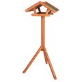 Trixie Natura Bird Feeder with Stand and Silo Pine Wood Brown