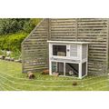 Trixie Natura Guinea Pig Hutch with Outdoor Run Grey/White