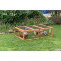 Trixie Natura Outdoor Run with Cover for Small Animals Pine Wood Brown