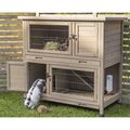 Trixie Natura Two Storeys Hutch for Guinea Pigs Grey/Green