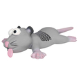 Trixie Rat or Mouse Tire Tracks Latex Toy for Dogs