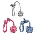Trixie Assorted Rope with Knot Ball Dog Toy