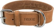 Trixie Rustic Fatleather Heartbeat Collar Brown