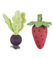 Trixie Set of Wooden Toys Strawberry & Beetroot for Small Animals
