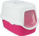 Trixie Vico Litter Tray with Hood for Cats Pink/White