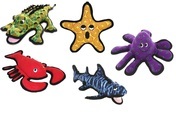 Tuffy Sea Creatures Soft Dog Toys