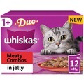 Whiskas 1+ Cat Pouches Duo Meaty Combos in Jelly