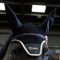 Whitaker Flash Bridle Fancy Stiched with Rubber Reins Black