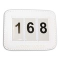 Woof Wear Bridle Number Holder White