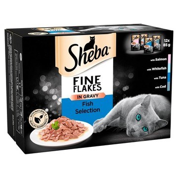 Sheba Fine Flakes in Gravy Cat Food
