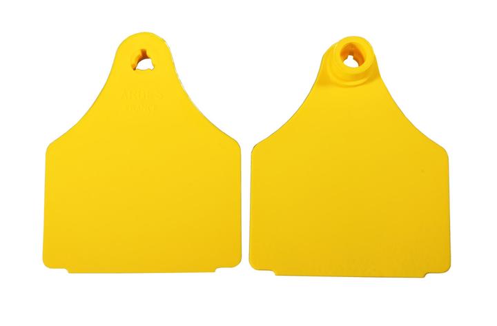 Agrihealth Eartag Large Front Plain Yellow