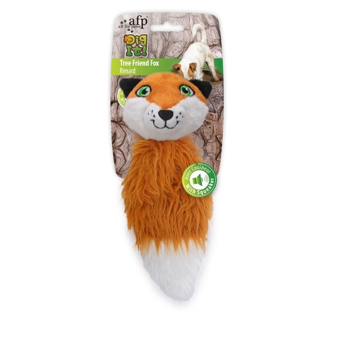 All For Paws Dig It Tree Friend Fox Dog Toy