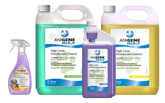 Anigene HLD4V High Level Disinfectant Cleaner