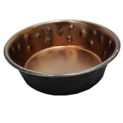 Ankur Two Tone Dimple Dog Dish Bowl