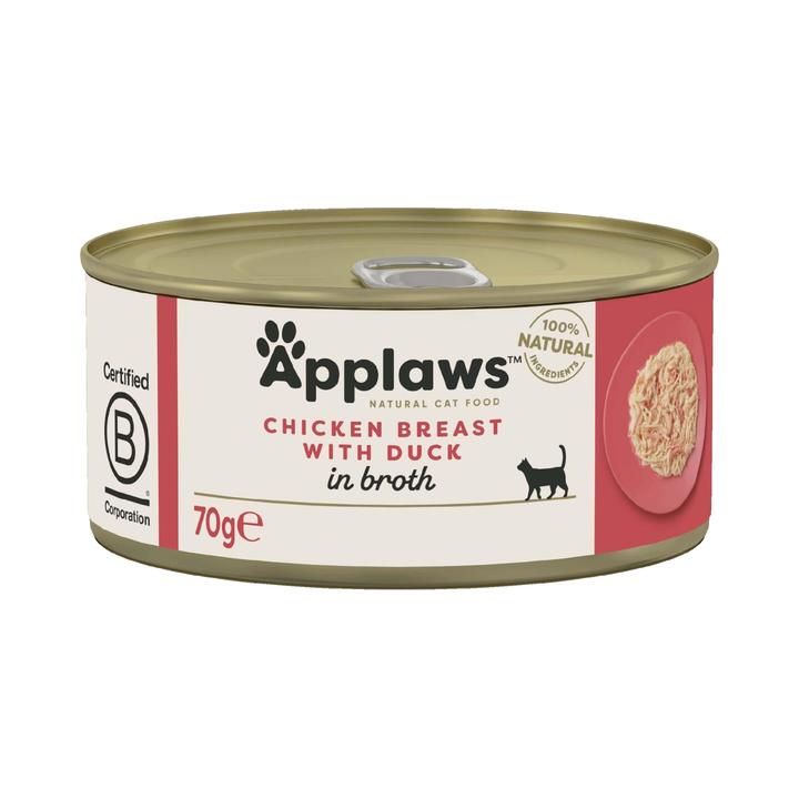 Applaws Natural Chicken with Duck in Broth Tins Cat Food