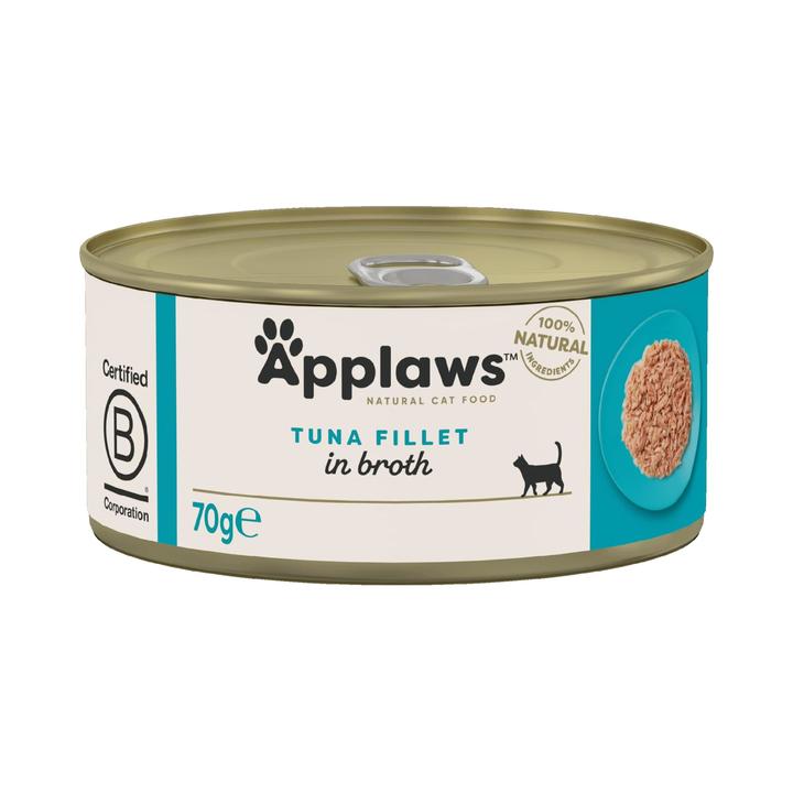 Applaws Natural Tuna Fillet in Broth Tins Cat Food