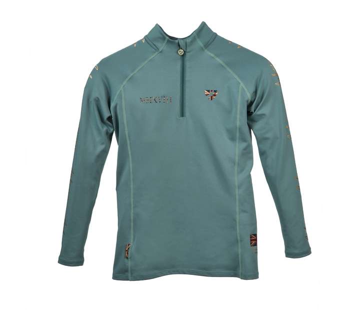 Aubrion Team Young Rider Long Sleeve Base Layer Sage