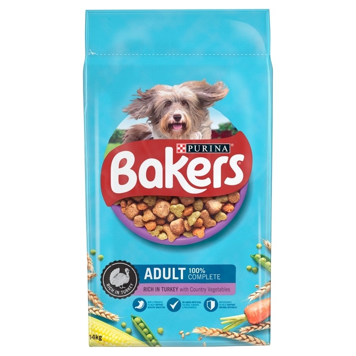 Bakers Turkey with Wholegrains Adult Dry Dog Food