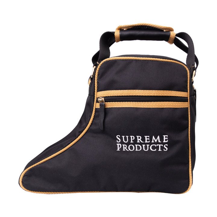 Battles Supreme Products Pro Groom Jodhpur Black & Gold Boot Bag