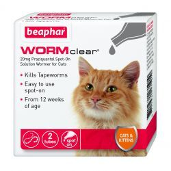 Beaphar WORMclear Spot on for Cats