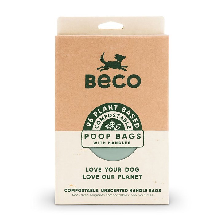 Beco Pets Compostable Poop Bags with Handles