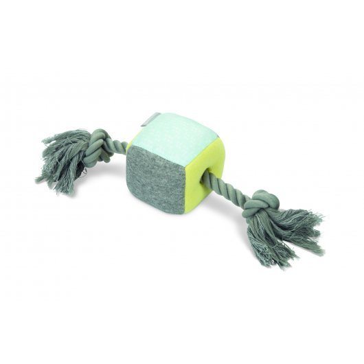 Beeztees Puppy Plush Cube & Rope Toy