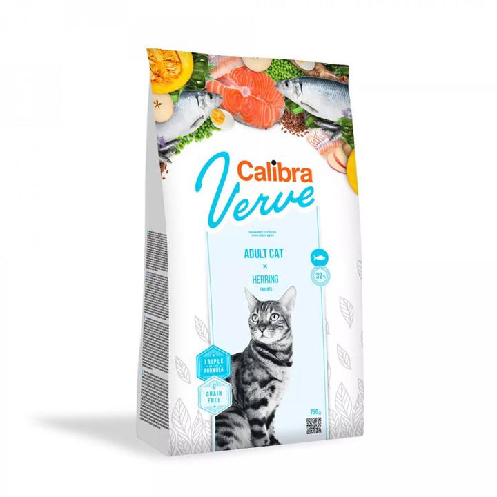 Calibra Verve Grain Free Herring Dry Adult Cat Food