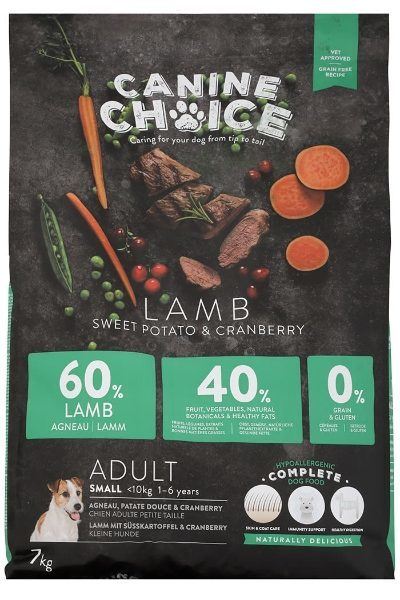 Canine Choice Super Premium Grain Free Small Adult Dry Dog Food Lamb