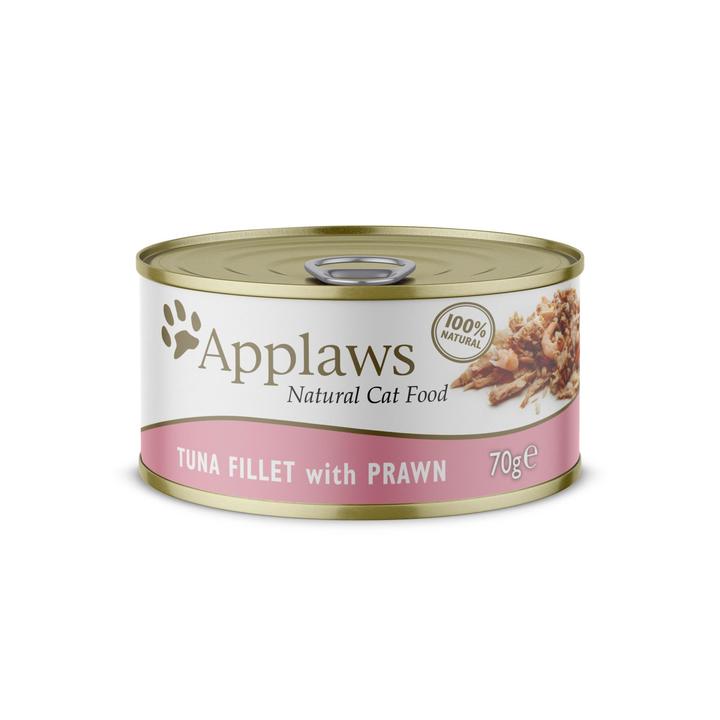 Applaws Natural Wet Cat Food Tuna Fillet with Prawn in Broth