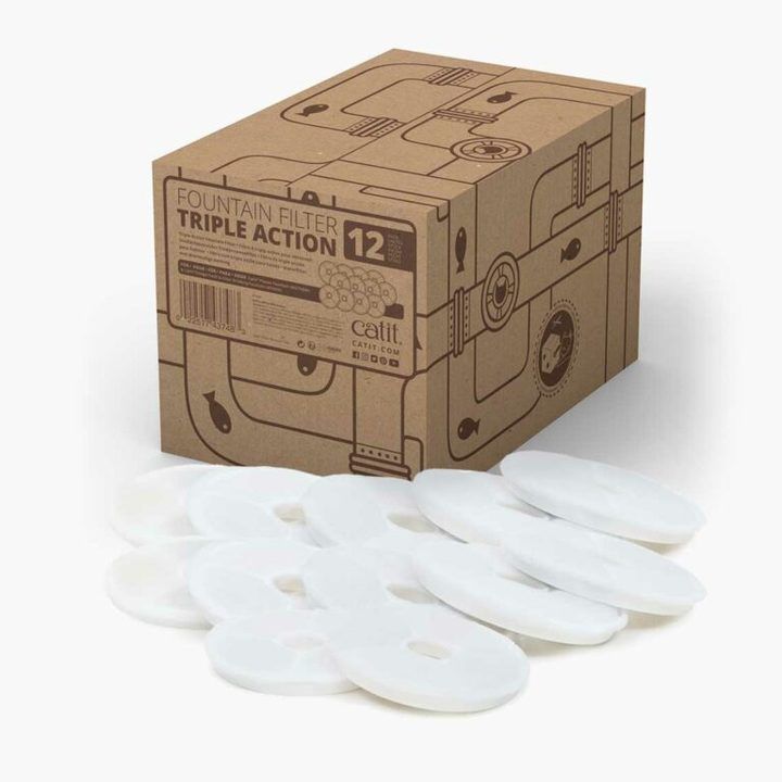 Catit Triple Action Filter - Pack of 12