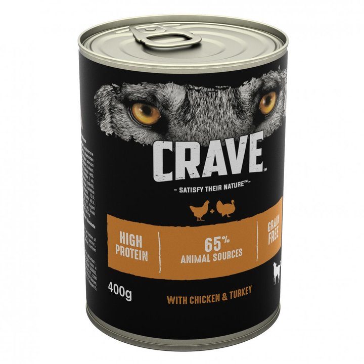 Crave Dog Can With Chicken & Turkey In Loaf
