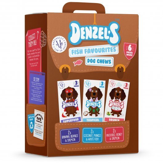 Denzel's Fish Favourites For Dogs Soft Chews