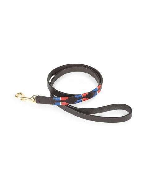 Digby & Fox Drover Polo Dog Lead Navy/Red